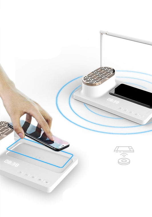 LED Bedside Reading Lamp Mobile Phone Wireless Charging Desk Lamp