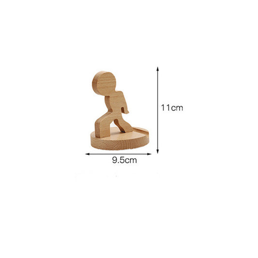 Solid beech mobile phone stand iPad flat stand desktop simplicity
