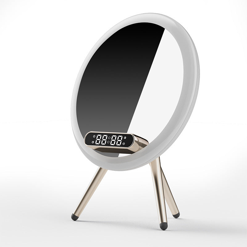 New Multi -function LED Mirror Alarm Clock Wireless Charger