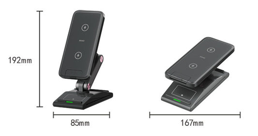 Three-in-one Folding Wireless Phone Charger