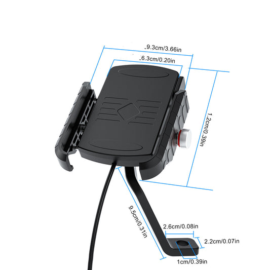Wireless Charging Phone Holder For Motorcycle