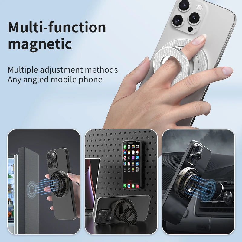 Double Sided MagSafe Phone Stand Magnetic Phone Ring Holder Kickstand Magnet Grip