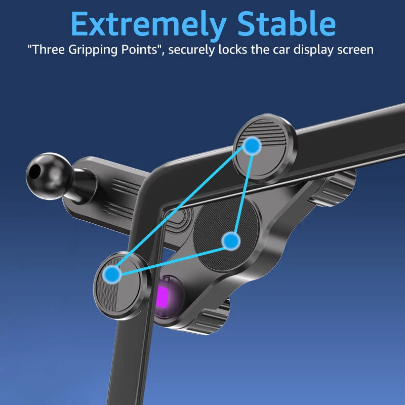 17mm Ball Head Car Screen Clip Phone Holder Base Car