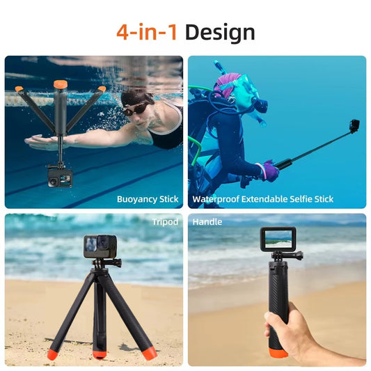 New underwater Buoyancy Bar Selfie tripod Waterproof