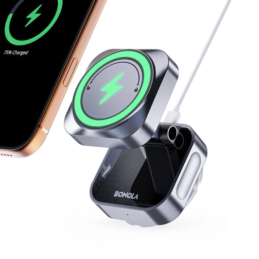 Bonola Suction Cup Car Wireless Charger Foldable Suction Stand