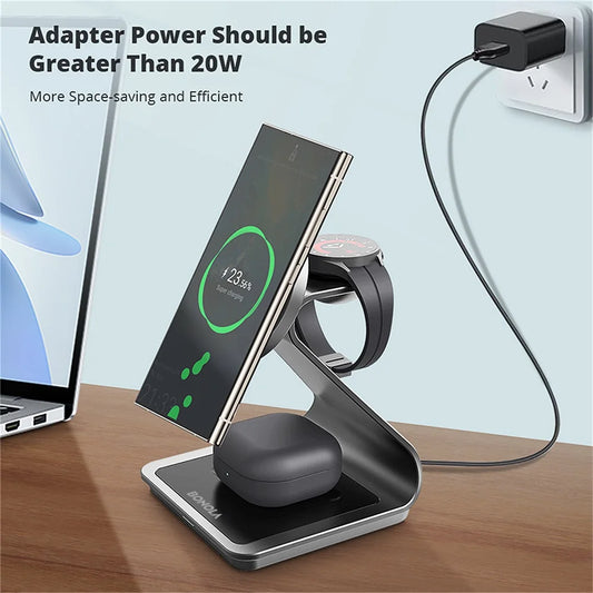Bonola Magnetic 3 in 1 Wireless Charger Station