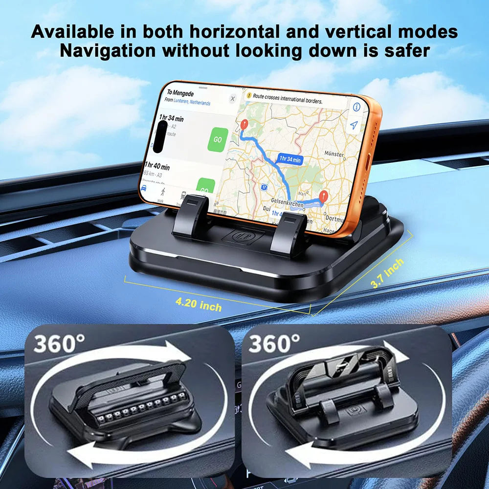 Universal Dashboard Car Phone Holder Upgraded Silicone Phone