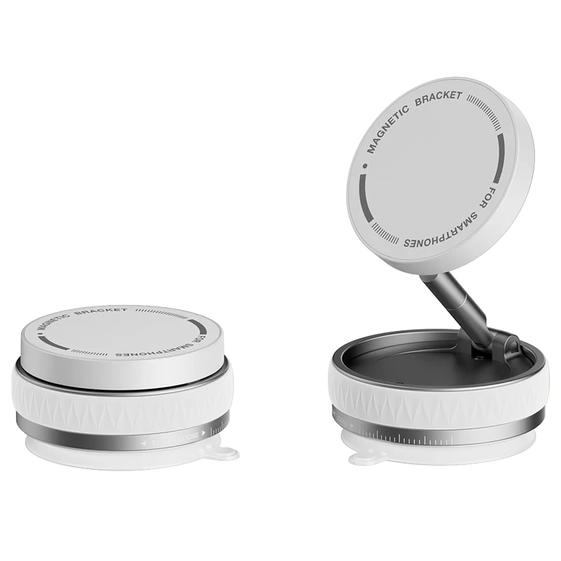 360° Magnetic Vacuum Suction Phone Holder | Dual 180° Adjustable