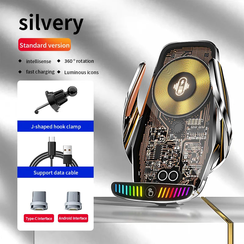 66W Magnetic Car Phone Holder 15W Wireless Fast Charger Car Stand