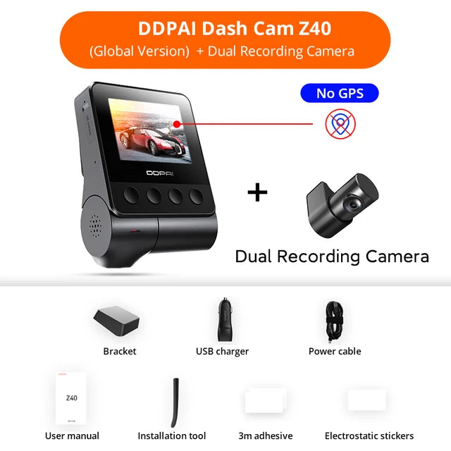 DDPAI Z40 Dash Cam Car Camera Recorder Wifi DVR