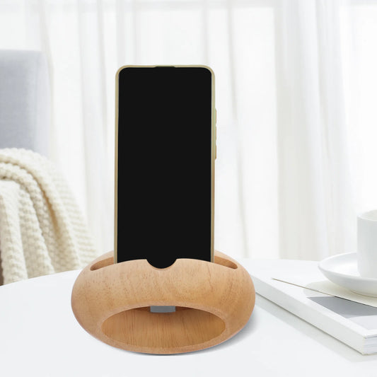 Desk Wooden Mobile Phone Holder Tablet Stand