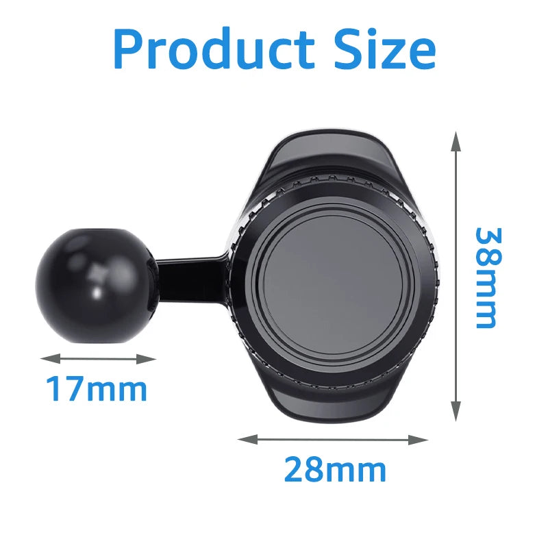 Air Vent Clip for Car Phone Holder Stand 17mm Ball Head Base