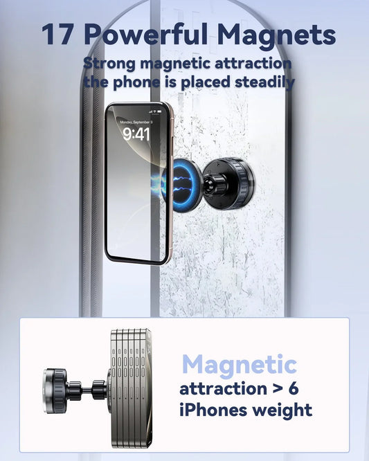 Magnetic Suction Cup Shower Phone Holder Mirror Phone Mount