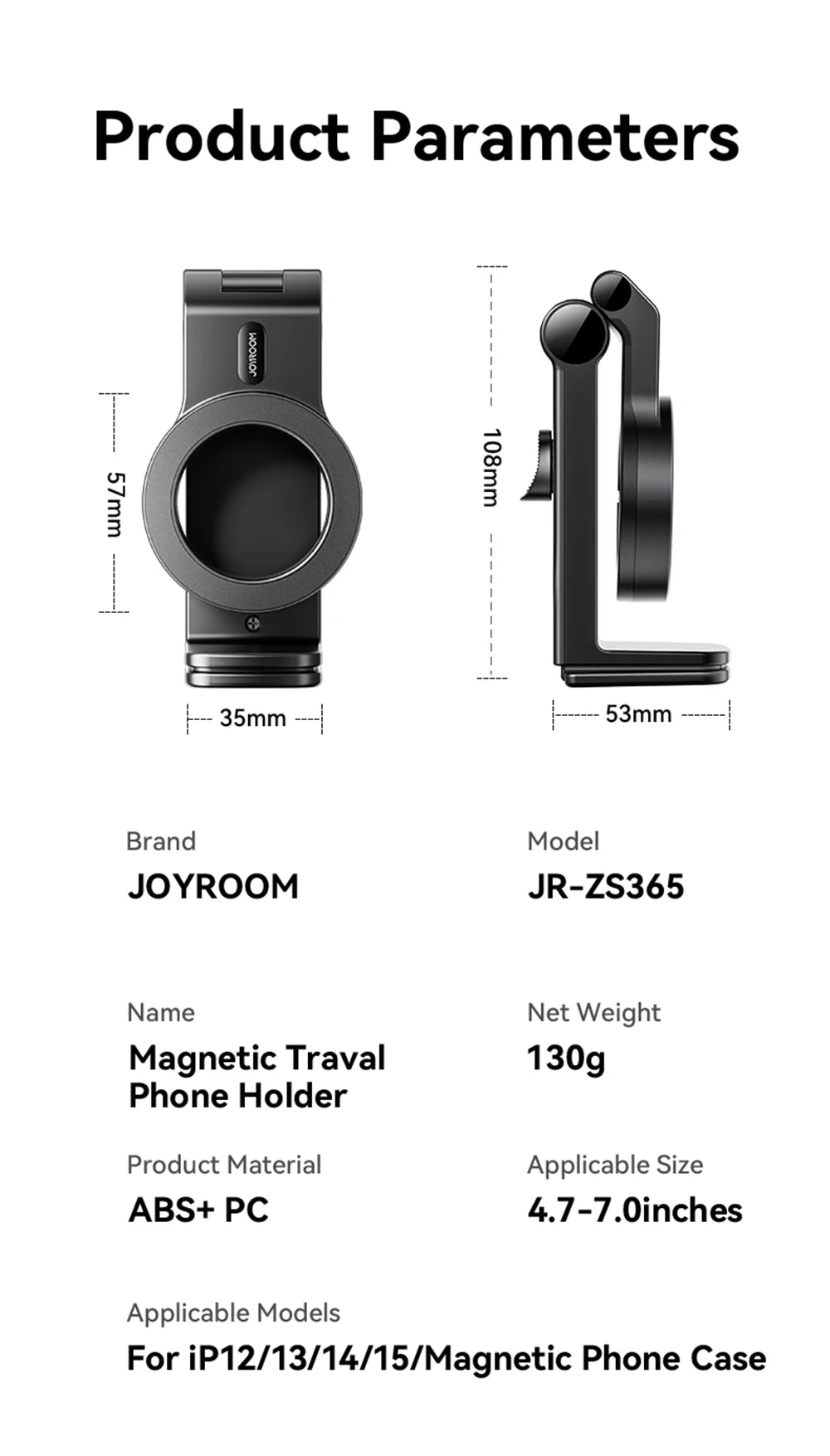 Magnetic Airplane Phone Holder Portable Stable Stand