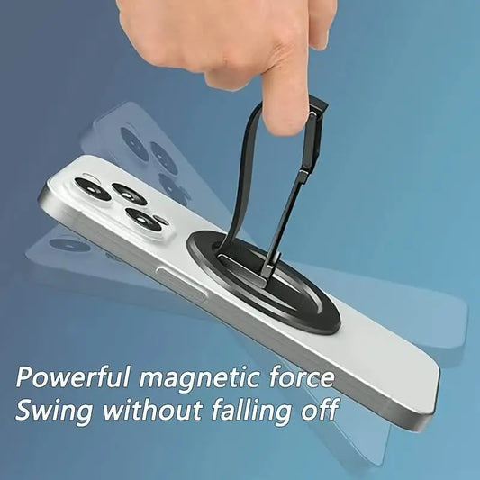 Innovative design aluminum alloy magnetic mobile phone ring holder