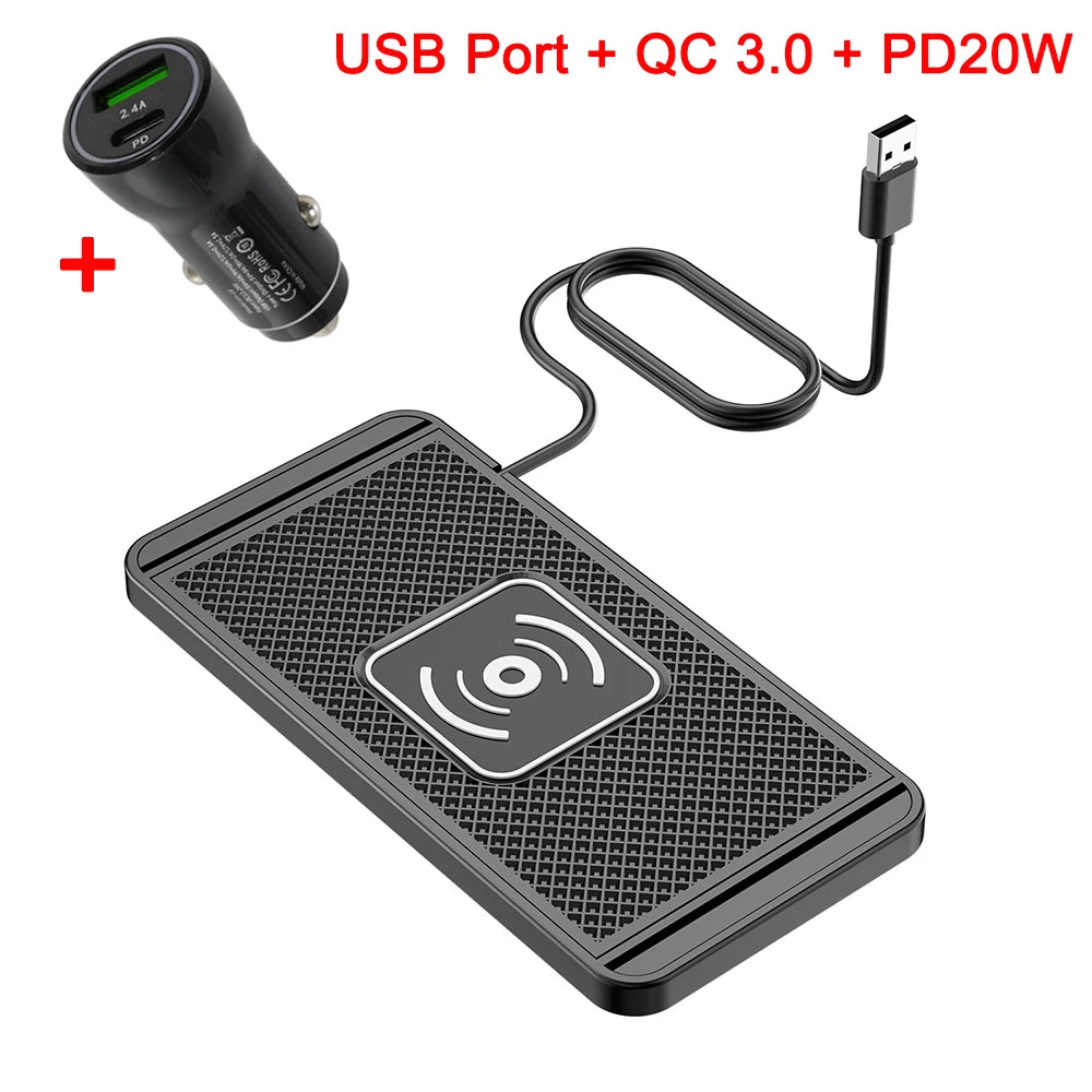Car Wireless Charger Wireless Car Charger Silicone Pad Stand
