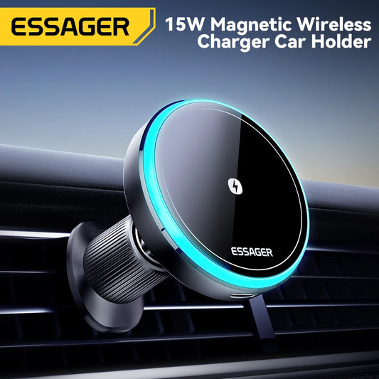 Essager 15W Magnetic Wireless Car Phone Holder Adjustable