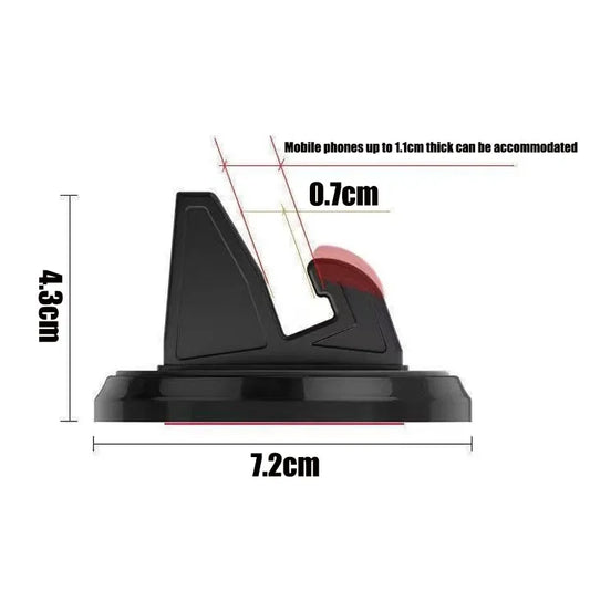 Car Phone Holder Stands Rotatable Support Anti Slip Mobile