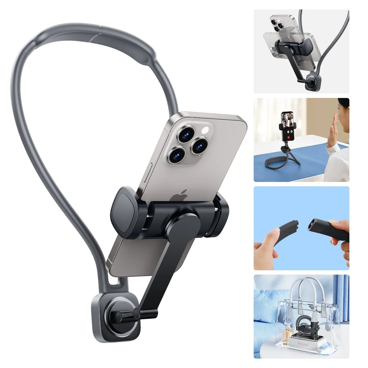 Neck Mount Phone Holder for Recording Phone Holder