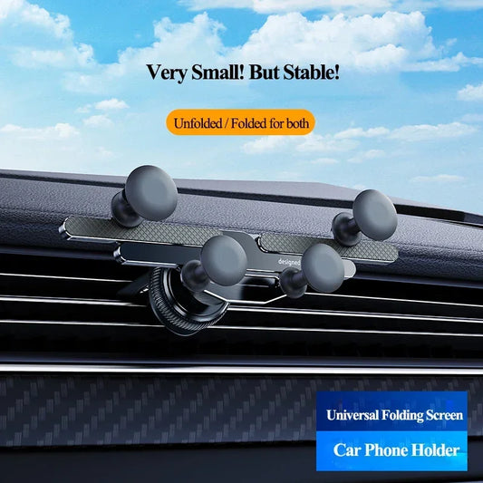 Eary Carbon Alloy Car Phone Holder Mount Super Stable Air Vent