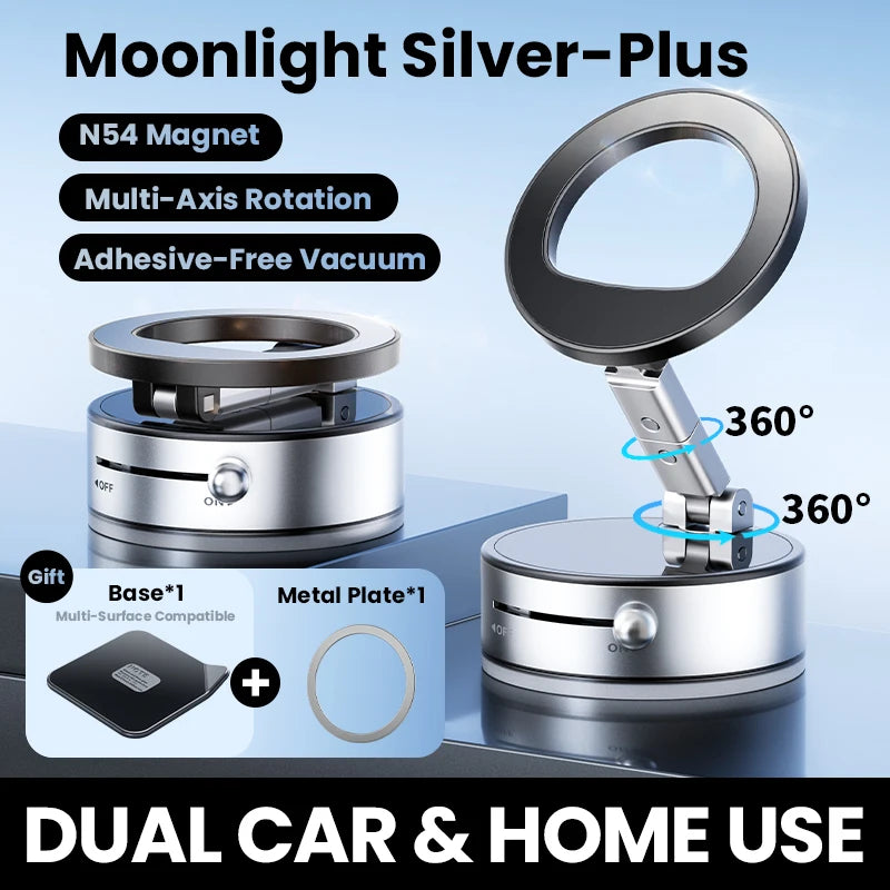 Vacuum Strong Magnetic Suction Foldable Phone Holder