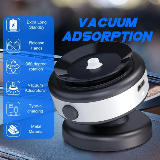 Electric Vacuum Magnetic Car Mount Stand for Cell Phone 360°
