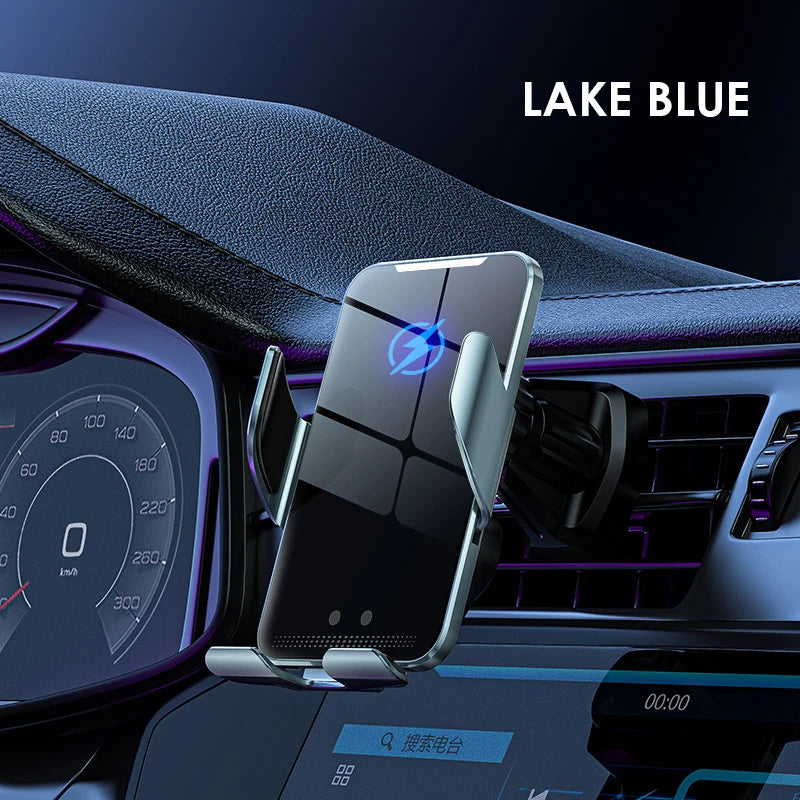 Wireless Car Charger Air Vent Auto Clamping Super Fast Charging