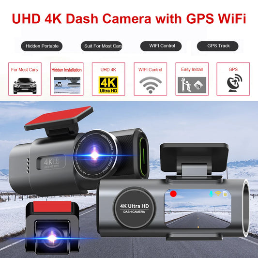 Yangood 4K Dash Cam Dual Channel Dual Lens Night Vision
