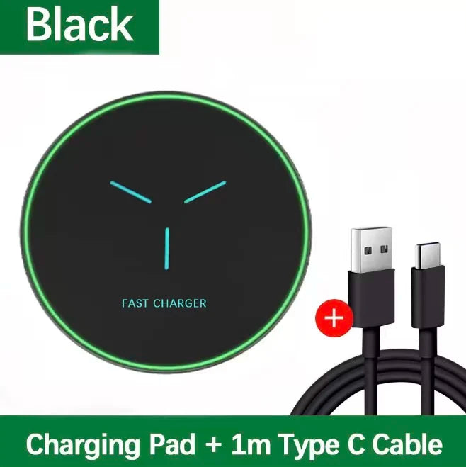 Wireless Charger Pad Chargers Induction Fast Charging Dock Station