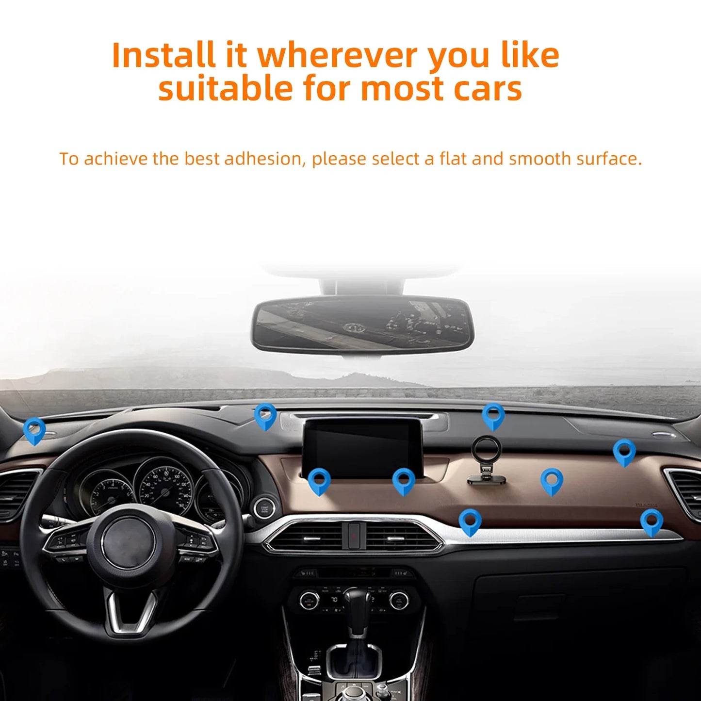 Dual Side Magnetic Car Phone Holder