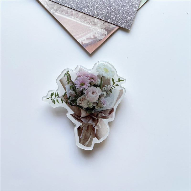 Creative Epoxy Tulip Bouquet Flower Airbag Holder