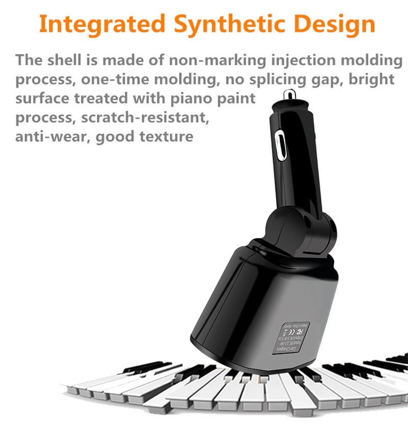 3.1A Dual USB Car Charger 2 Port LCD Display