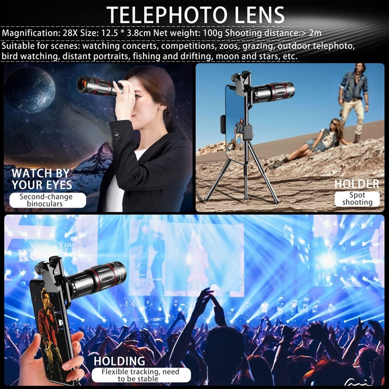 Mobile Phone Camera Lens Telescope