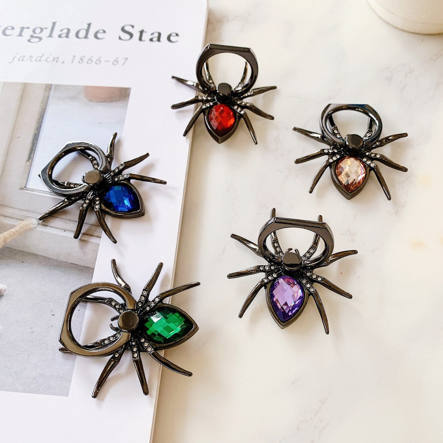 Universal Luxury Biling Diamond Metal Spider Mobile Phone