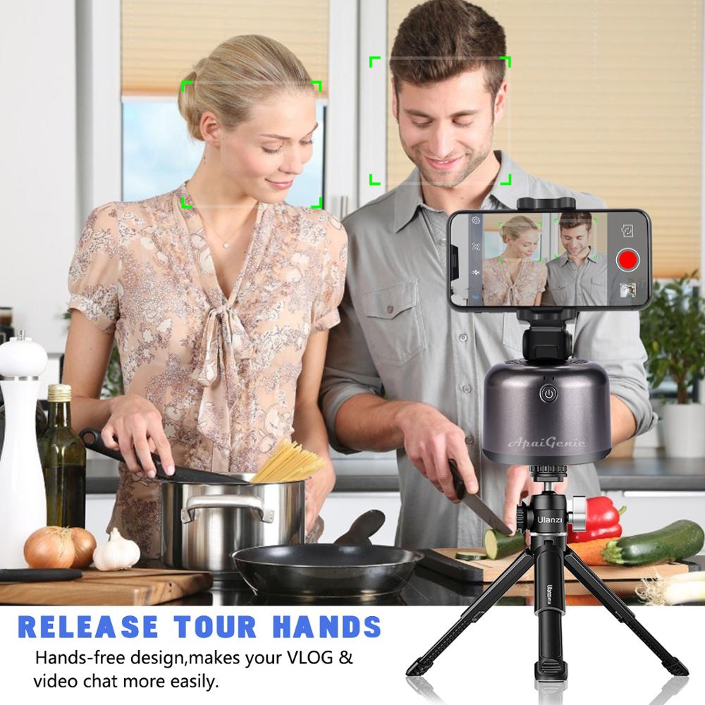 360° Rotation Smart Selfie Stick Auto Face