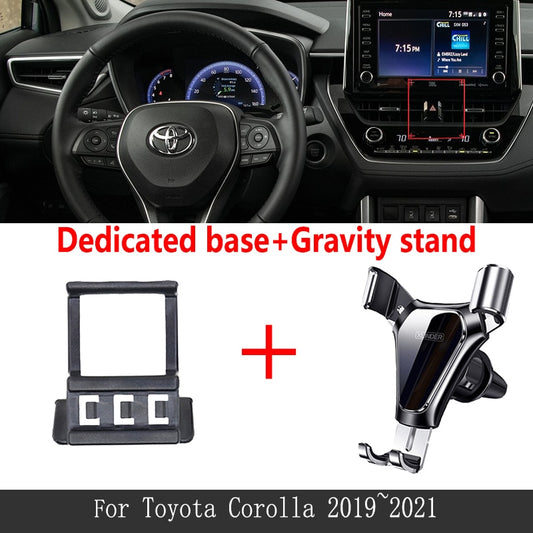 Car Mobile Phone Holder for Telephone Bracket Gravity