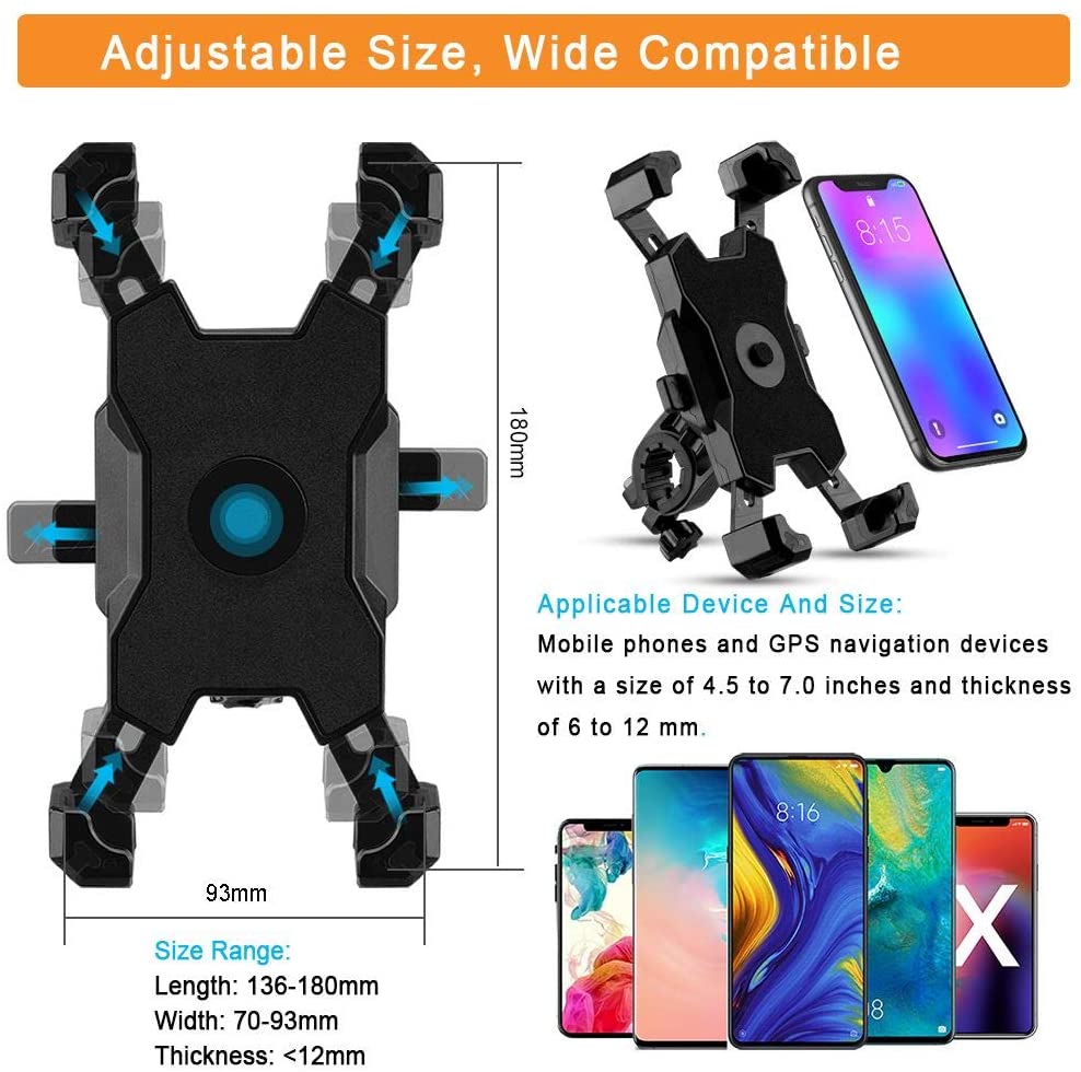 Universal Bike Phone Holder Motorcycle Bicycle