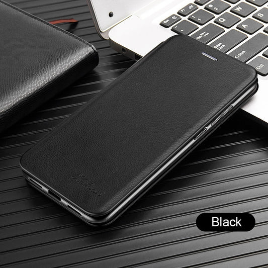 Leather Flip Magnetic Case
