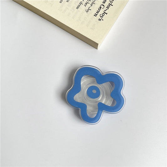 Fashion Transparent Solid Color Phone Socket Holder