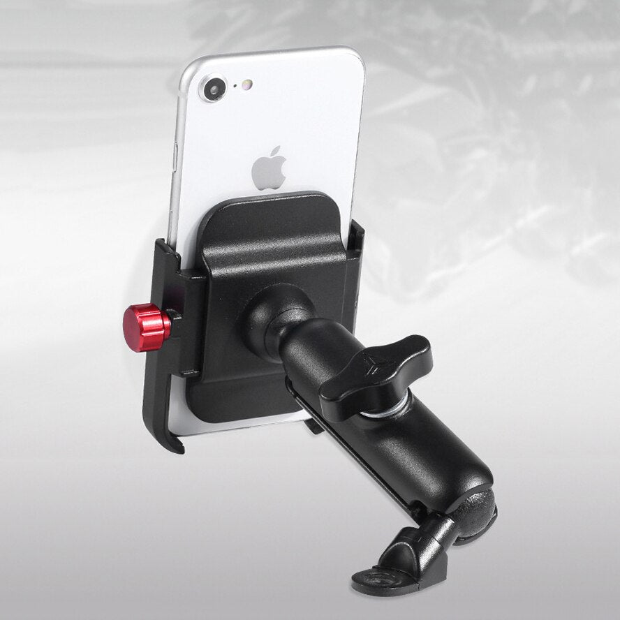 Chargable Motorcycle Rearview Mirror Cell Phone Holder