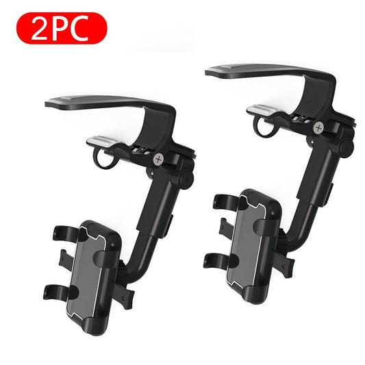Car Phone Holder Mount Rotation Sun Visor/Dashboard