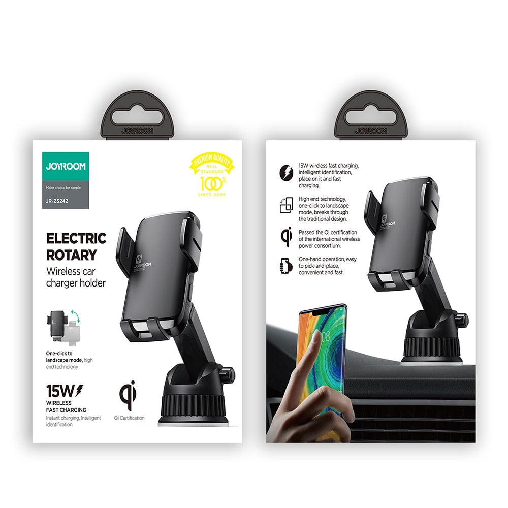 15W Car Phone Holder Wireless Charging Car Charger