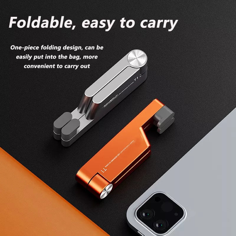 Mini Size Aluminum Portable Folding Desk Mount Holder