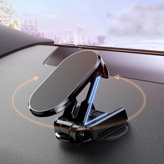 Rotate Metal Magnetic Car Phone Holder Foldable Universal