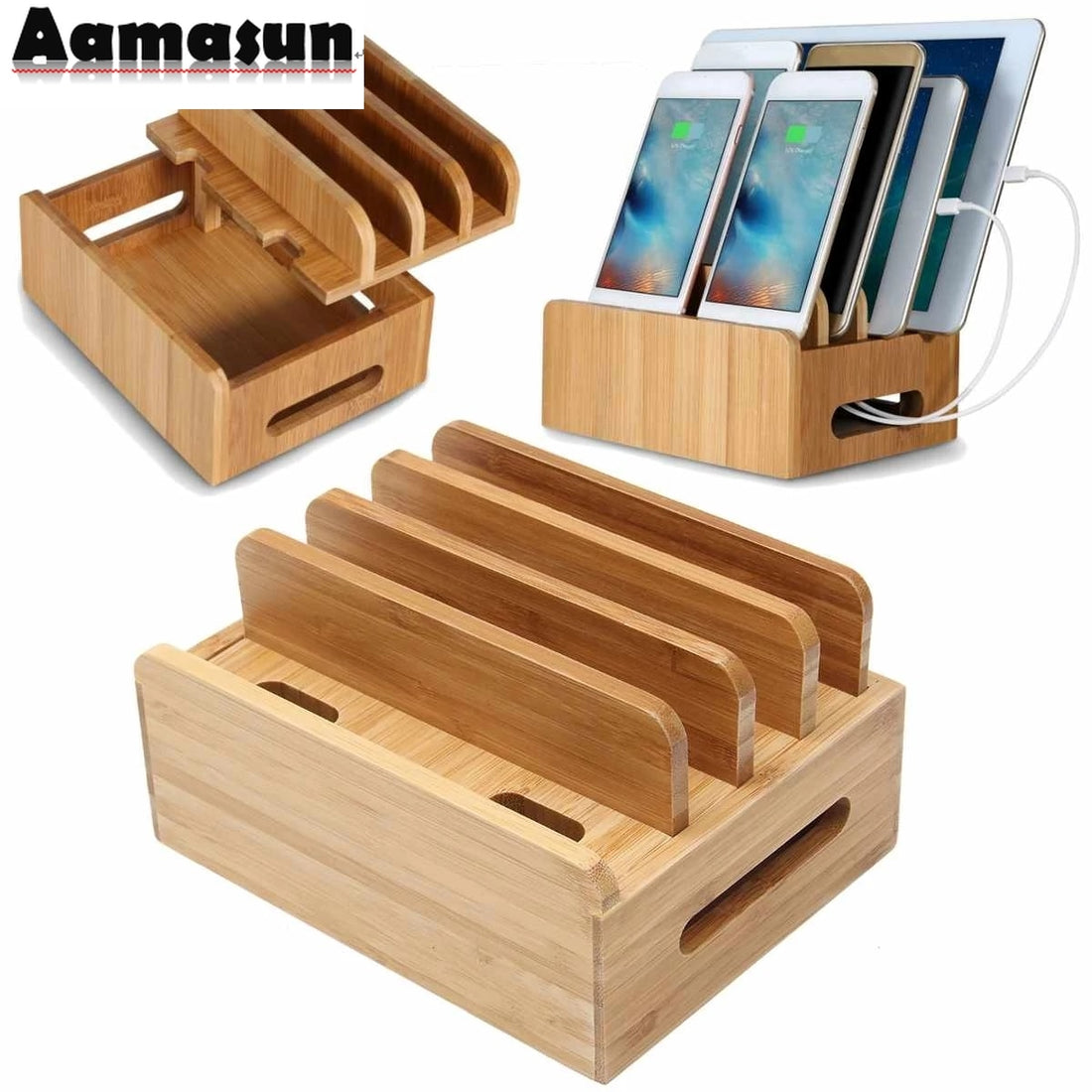 Bamboo Holder for iPhone Stand