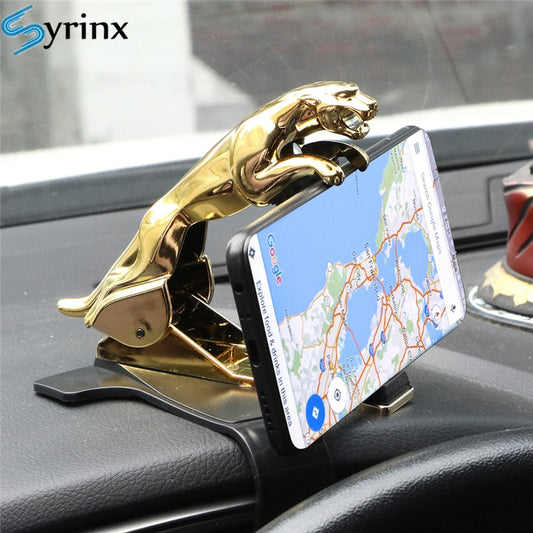 HUD Car Phone Holder Leopard Design