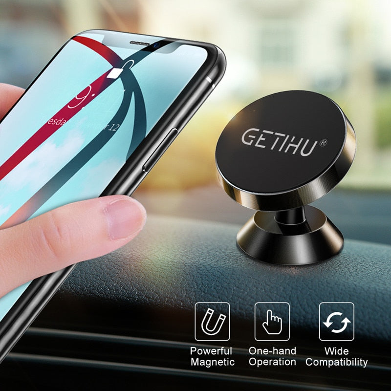 Car Phone Holder Magnet Smartphone Mobile Stand Cell GPS Support