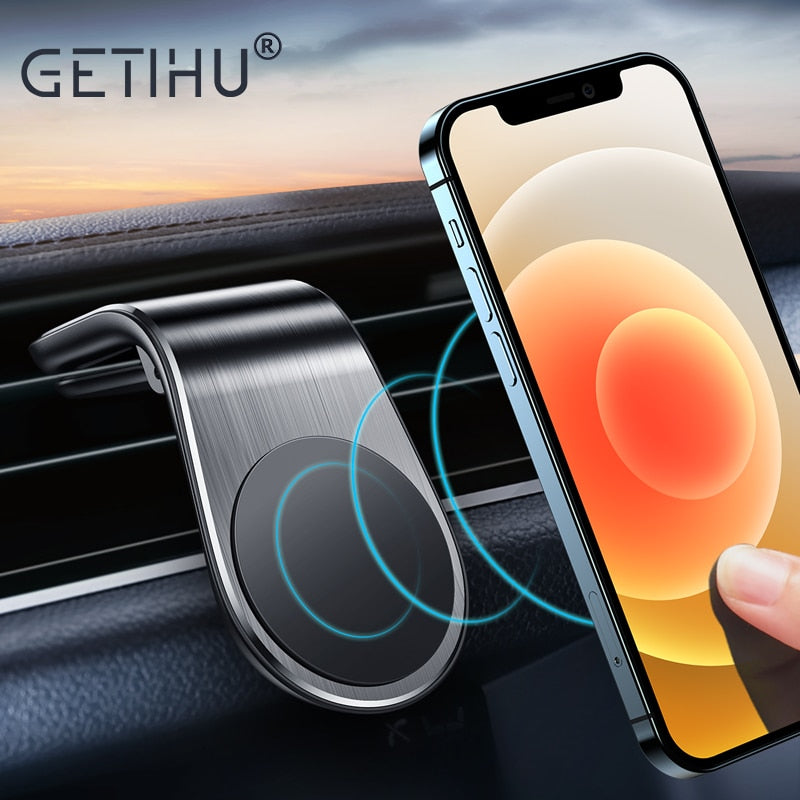 Magnetic Car Phone Holder Mobile Mount Smartphone GPS Support Stand