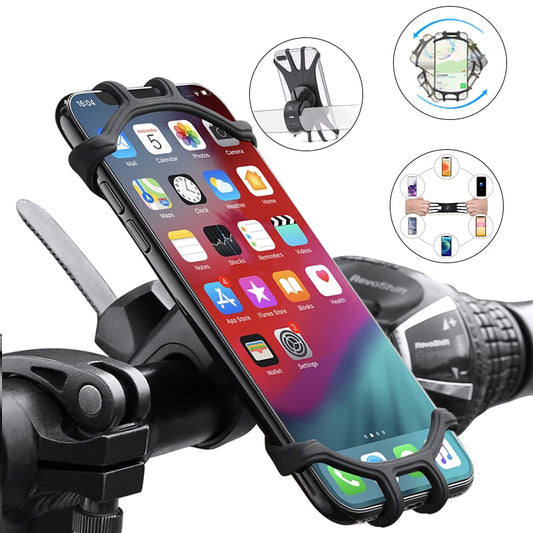 Bike Phone Holder 360 Degree Rotating Silicone Bike