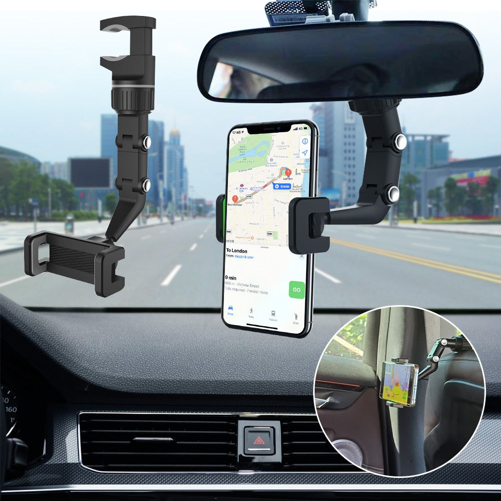 Rotatable Auto Seat Hanging Clip Bracket Cell Phone Holder